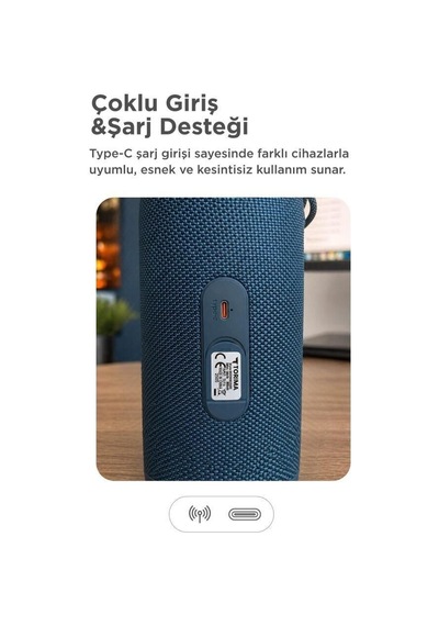 Delux Serisi Parti Cihazı Kamp Aleti Taşınabilir Bluetooth Hoparlör 30w Boombox680 Siyah Ipx6