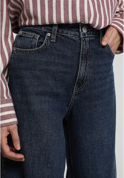 Colin's Colins Baggy Wide Leg Fit Kadın Dark İndigo Denim Jean Pantolon Cl1082769 Q1.v1 Dn08679