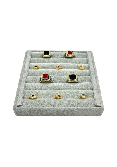 Yüzük Küpe Koldüğmesi Takı Standı Gri Anfora 15 X 15 Cm