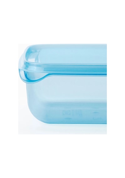 Ikea Pruta 3'lü Gıda Saklama Kabı Seti 600 Ml 14 X 14 X 6 Cm Şeffaf Turkuaz
