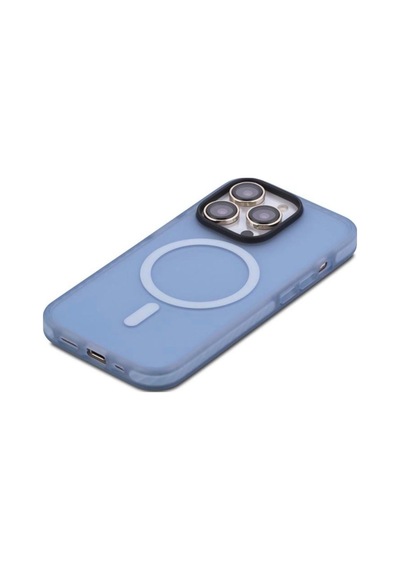 Rock Apple Uyumlu iPhone 14 Pro Max Kılıf Shield Serisi Magsafe Anti Shock - Mavi Mavi