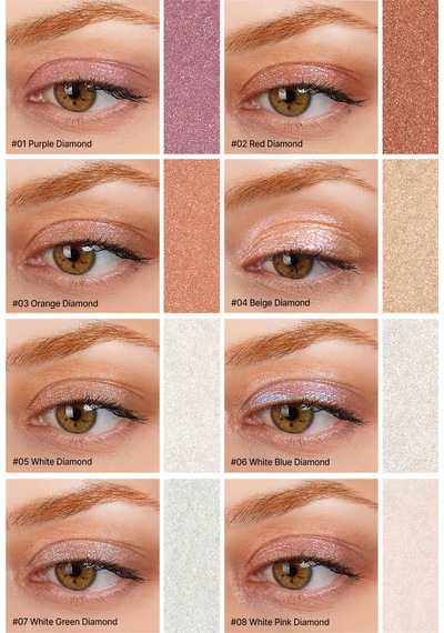 Yoğun Işıltılı Jel Yapılı Tekli Far Cre'ars Diamond Glow Eyeshadow 01 Purple Diamond 55769322