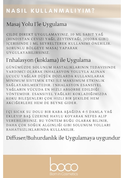 Boco Born In Cosmetics Çay Ağacı + Lavanta + Portakal Saf Aromaterapi Uçucu Yağı 3 x 10 ML