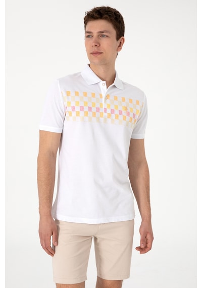 U.S. Polo Assn. Erkek Regular Fit Polo Yaka Turuncu Tişört 50300386-VR202