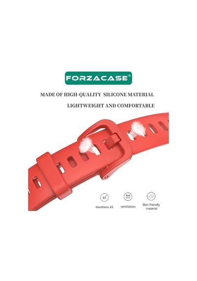 Forzacase Huawei Band 9 İçin Tokalı Silikon Kordon Kayış - Fc541