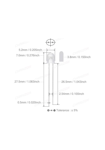 100 Adet 5mm Led Seti 5 Renk Elektronik Işık Kaynağı Lamba Gösterge Uyarı Sinyali