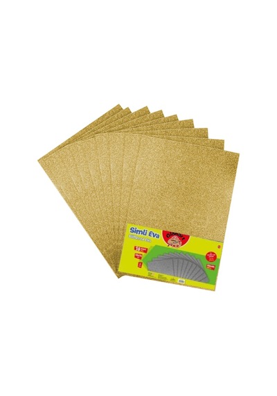 A4 Boy Simli Eva 10 Lu 1 Paket - Sarı