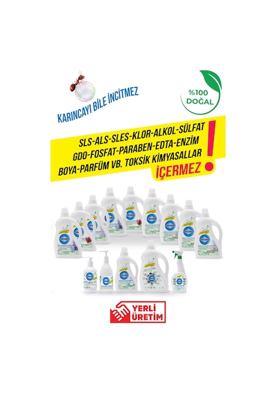% 100 Doğal Bitkisel Biberon Emzik Ve Oyuncak Temizleyici- Organik Portakal&kekik Yağlı