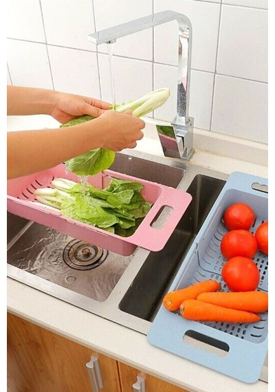 Uzayıp Kısalabilen Ayarlanabilir Plastik Lavabo Mutfak Süzgeci Plastik Diğer