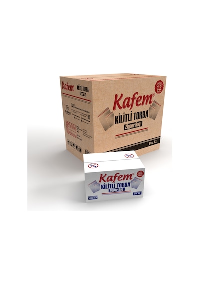 9 x 11 CM Kilitli Poşet / Naylon Torba ( 12.000 Adet ) Koli - Kafem