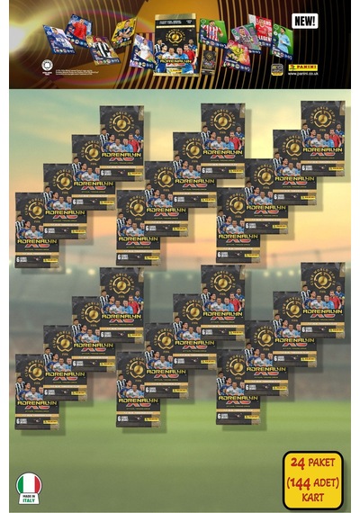 Panini Club World Cup 25 Futbolcu Kartları - 24 Lü Paket 144 Kart