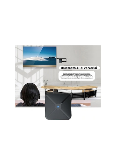 Powermaster Kn319 Kablosuz Bluetooth Ses Verici Alıcı Aktarıcı