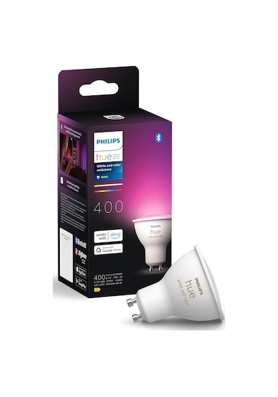 Philips Hue 4.2w Renkli Akıllı Spot Ampul Gu10 Bluetooth Uyumlu, Alexa, Home Ve Google Assistant İle Sesli Kontrol - 25.000 Saat Ampul Kullanım Ömrü Sku: Mır8690010168054 Diğer