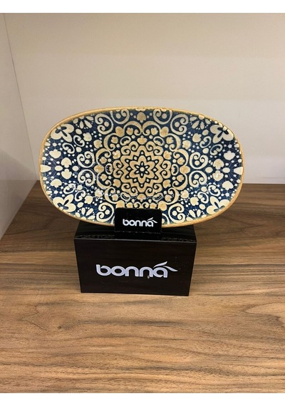 Derin Servis Kasesi / Çukur Sunum Tabağı/meze/sote Etnik Desenli Servis Alhambra Gourmet Oval Plate