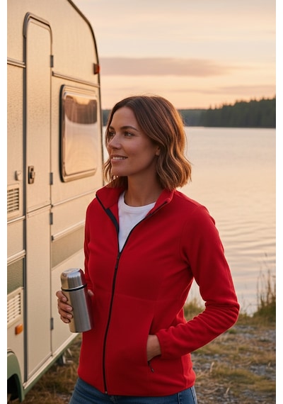 Lela Slim Fit Anti-Pilling Tüylenme Yapmayan Fermuarlı Polar Bayan Hırka 5907012 Kırmızı Lela Slim Fit Anti-Pilling Tüylenme Yapmayan Fermuarlı Polar Bayan Hırka 5907012 Kırmızı