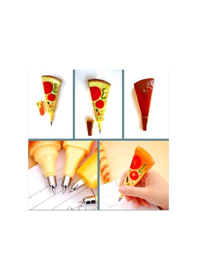 Omeniv Vintage Tasarım Pizza Tükenmez Kalem