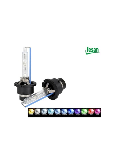 Fesan D2S 8000 Kelvin Xenon Far Ampulü Buz Mavisi 35W ( 2 Adet )