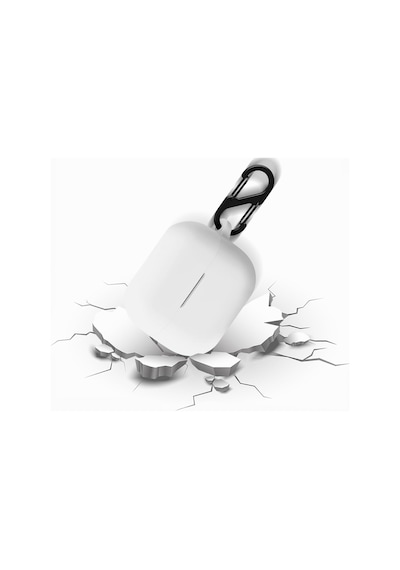 Sneezy Galaxy Buds 3 Pro Ve Galaxy Buds 3 Uyumlu Kopçalı Kapaklı Silikon Koruma Kılıfı Şeffaf