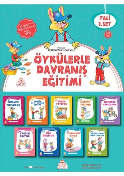 Tali-1 Öykülerle Davranış Eğitimi 3-7 Yaş 10 Kitap