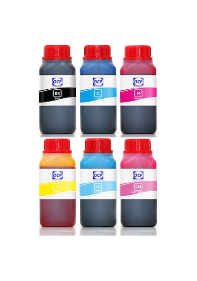 OCP HP 84 HP 11 C5016A C4836A C4838A C4837A C5017A C5018A Kartuş Mürekkep Seti 250ml 6 Renk