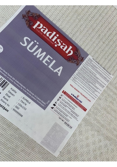 Padişah Halı Sümela 79474 060 Serisi Akrilik Salon Oturma Yatak Odası Halısı Gri - Krem