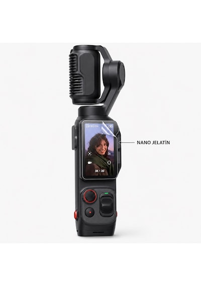 Insta360 Luna Ultra Uyumlu 3 Adet Şeffaf Ekran Koruyucu Nano Jelatin