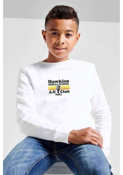 Tshirthane Stanger Things Hawkins Middle School A Baskılı Unisex Çocuk Beya