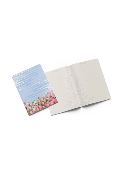 Mavi - 3'lü Defter Seti, 14x21cm, A5, Çizgili Çok Renkli