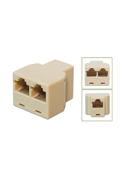 2 Li Rj11 Telefon Hat Dağıtıcı Çoklayıcı