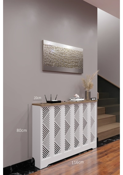 Petek Kaplama Kalorifer Peteği Kapatma Dekoratif Dresuar İç Ölçü 116 Cm Dış Ölçü 120 Petek 116 Beyaz Üstü Çam D9 Petek Kaplama Kalorifer Peteği Kapatma Dekoratif Dresuar İç Ölçü 116 Cm Dış Ölçü 120 Petek 116 Beyaz Üstü Çam D9