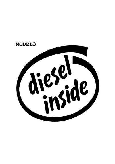 Depo Yakıt Kapağı Sticker Dizel
