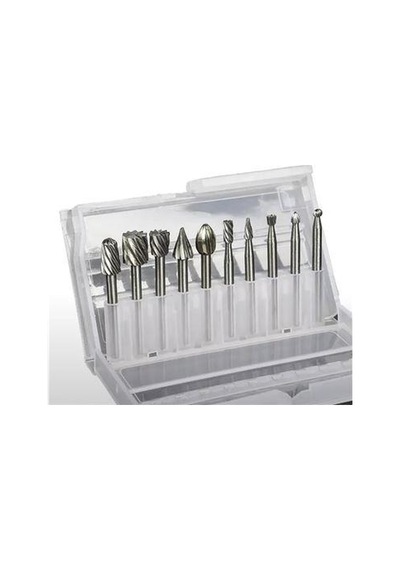 Zhltools Dremel Uyumlu Mini Oyma Gravür Uç Seti 10lu Tungsten Karbür, Ahşap, Metal, Plastik İçin