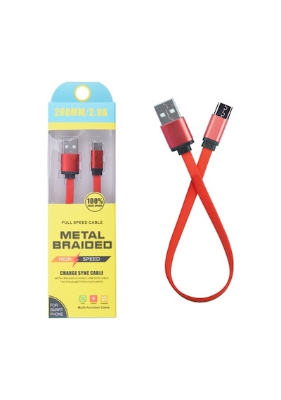 Android Micro 2A 20Mm Kısa Yumuşak Dokulu Renkli Usb Kablo (174529650)