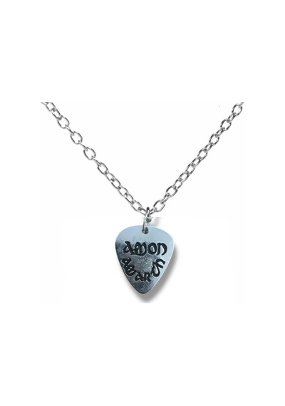 Amon Amarth Rock Grubu Pena Şeklinde Çift Taraflı Rock İşaretli Metal Zincirli Unisex Kolye Çok renkli