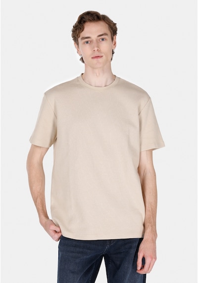 Colin's Colins Comfort Fit Yuvarlak Yaka Düz Erkek Bej Kısa Kol Tişört Cl1072066 Cl1072066 Q1.v1 Lbg Lıght Beıge Açık Bej