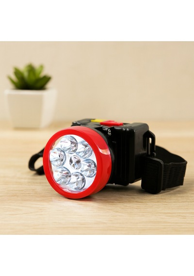 Şarjlı 6 Led 2w Kafa Lambası - Ayarlanabilir Işık Çok Renkli