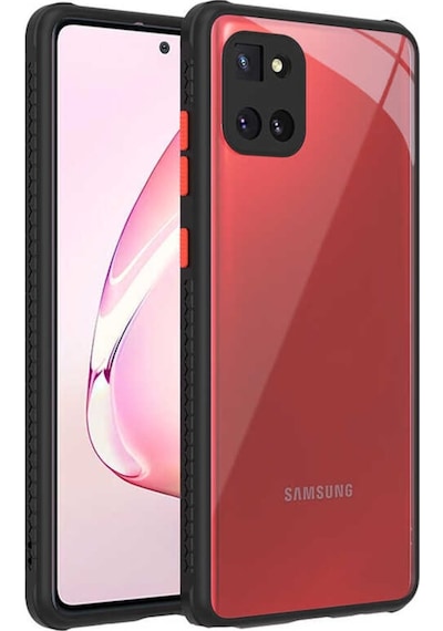 Samsung Galaxy Uyumlu A81 (Note 10 Lite) Kılıf ​​Zore Kaff Kapak-Siyah
