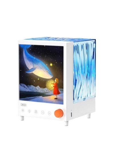 Delux Serisi Hediyelik Lamba Gece Lambası Xo-oz14 Aurora Projeksiyon 1200mah Hoparlör Çok Renkli