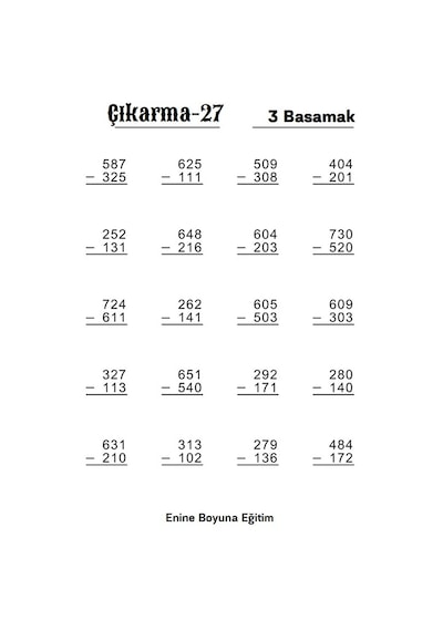 Herkes İçin Matematik Dört İşlem Alıştırmaları Süper Kitabı