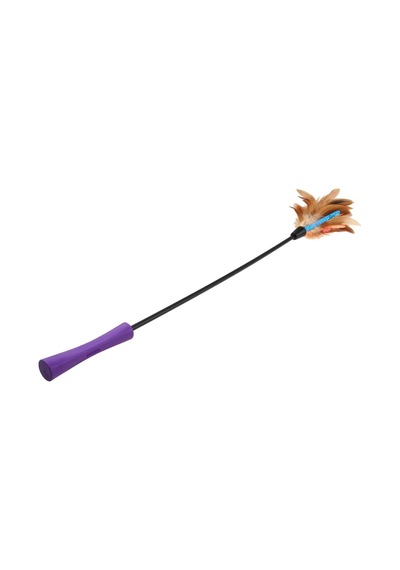 Ayrex 7061 Feather Teaser Kedi Oltası Doğal Tüylü 60 Cm Kedi Oyuncağı