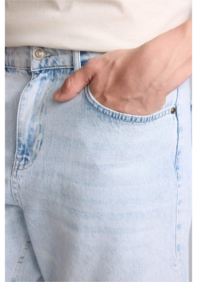 Defacto Straıght Fıt Jean Bermuda Şort H8022ax26smnm39 Mavi-nm39