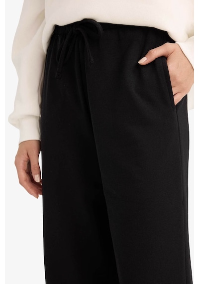 Defacto Straight Fit Siyah Kadın Eşofman Altı D6667ax/bk81 Siyah