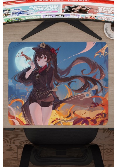Hu Tao Genshin Impact Anime Gacha V2 - 48x40 Xl Gaming Mouse Pad Fare Altlığı