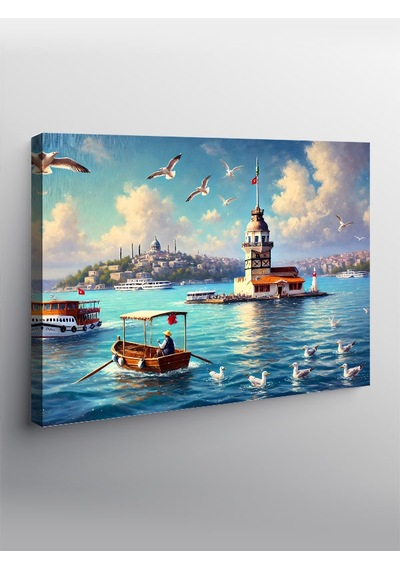 Kanvas Tablo İstanbul Kız Kulesi