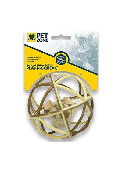 Pet Zone Ball Of Furry İnteraktif Kedi Otlu Sesli Kedi Oyuncağı