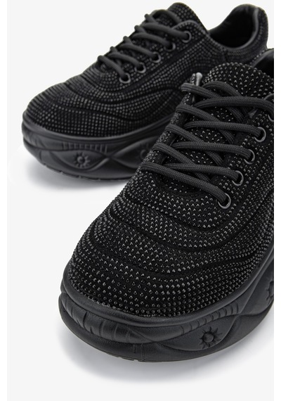 Valmenti Kadın Vegan Siyah Sneakers & Spor Ayakkabı 921 K25-0017 Bn Ayk Y24 Sıyah Siyah