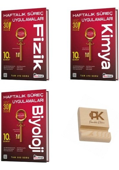 Kafa Dengi 10. Sınıf Fizik Kimya Ve Biyoloji Haftalık Süreç Uygulamaları 3lü Set + Telefon Standı