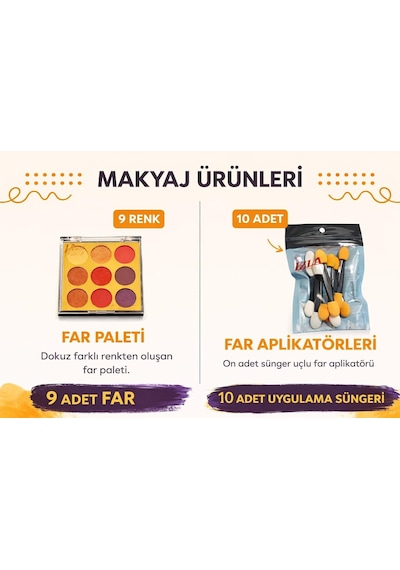 Profesyonel 9 Renk Far Paleti Ve 10 Adet Çift Taraflı Sünger Aplikatör Seti,mat, Işıltılı Ve Sedefli Tonlar,günlük, Gece Ve Özel Gün Göz Makyajı İçin Tam Set Diğer