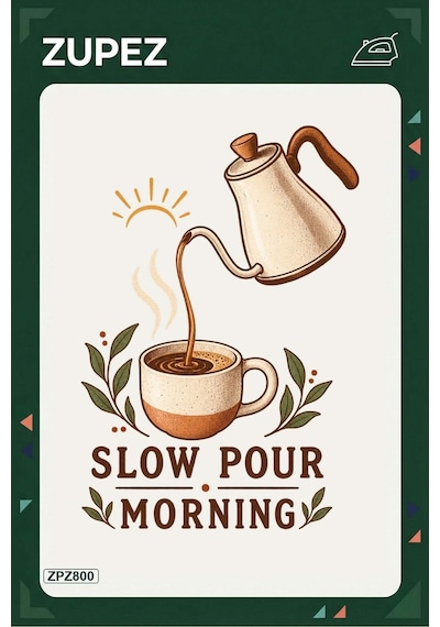Zpz800 Slow Pour Morning Ütüyle Uygulanabilir Transfer Baskı - 911529577