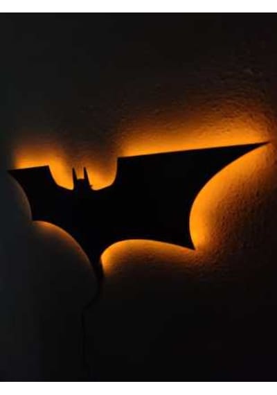 Batman Logo Led Işıklı Tablo